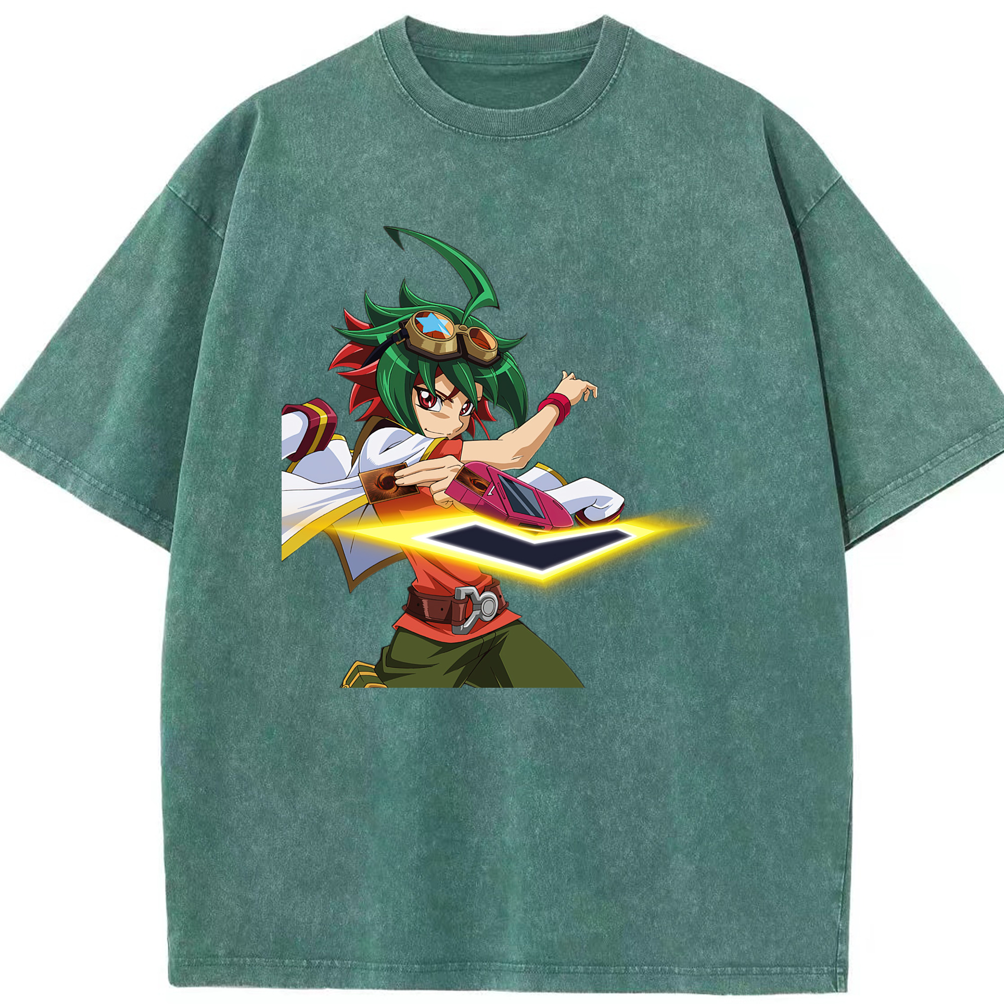 （画像用） 遊☆戯☆王 Yu-Gi-Oh! 綿100% ヴィンテージ風 半袖Tシャツ（フロントプリント）
